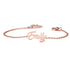 jewelaus Bracelets 925 Sterling Silver / Rose Gold Plated Personalized Name Bracelet