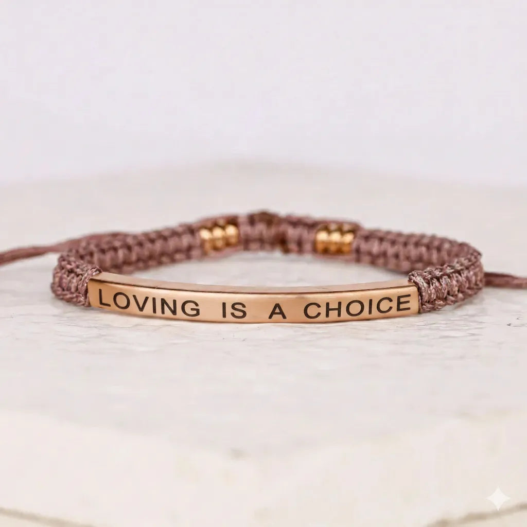 jewelaus BRACELETS LOVING IS A CHOICE Cored Bracelet