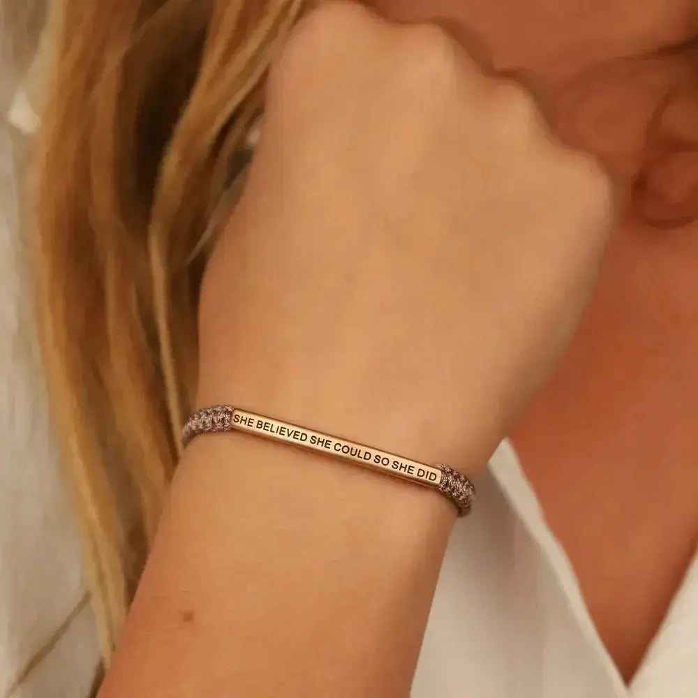 jewelaus BRACELETS SHE BELIEVED SHE COULD SO SHE DID Cored Bracelet