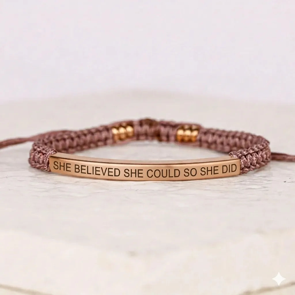 jewelaus BRACELETS SHE BELIEVED SHE COULD SO SHE DID Cored Bracelet