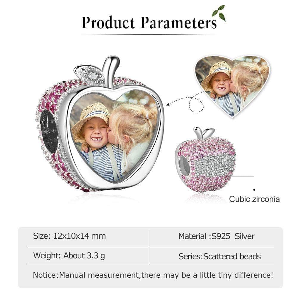 jewelaus CHARMS Apple Personalized Photo Charm