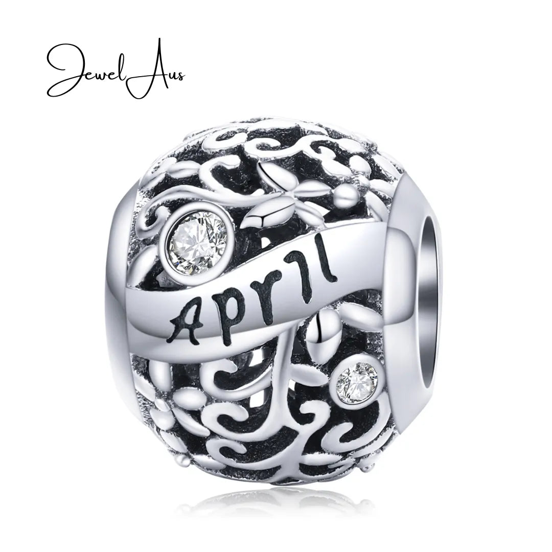 jewelaus CHARMS April Birthstone Charm
