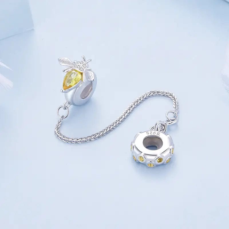 jewelaus CHARMS Bee and Flower Safety Chain