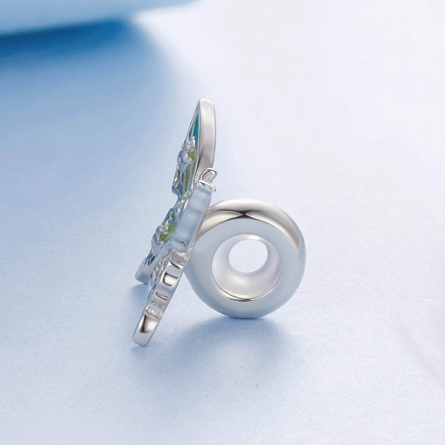 jewelaus CHARMS Blue Butterfly Stopper Charm