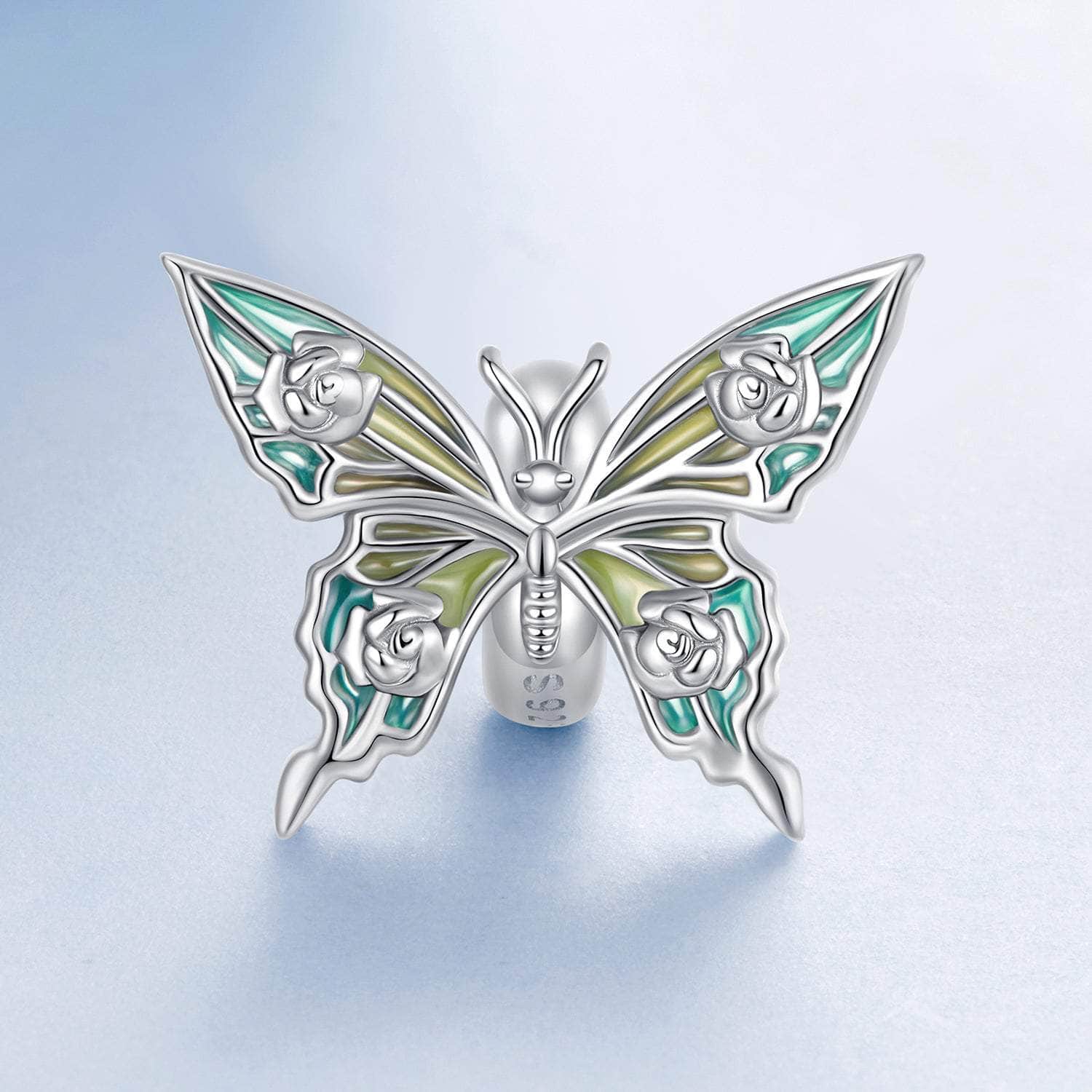 jewelaus CHARMS Blue Butterfly Stopper Charm