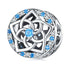 jewelaus CHARMS Blue Crystal Flower Charm