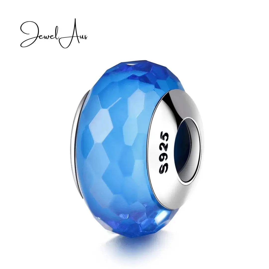 jewelaus CHARMS Blue Diamond Murano Charm