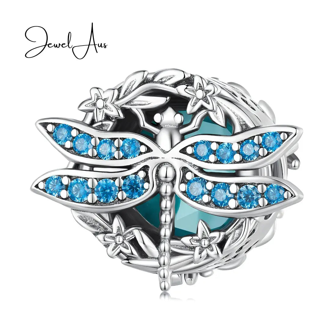 jewelaus CHARMS Blue Dragonfly Charm
