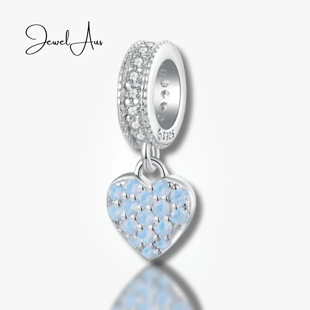 jewelaus CHARMS Blue Heart Pendant Charm