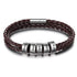 jewelaus CHARMS Brown Leather Engraving Bracelet