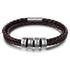 jewelaus CHARMS Brown Leather Engraving Bracelet