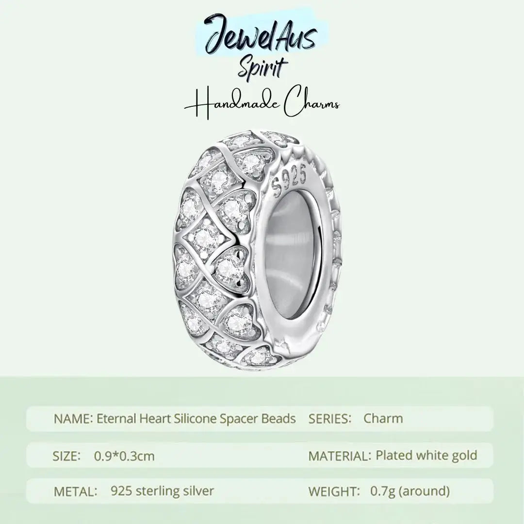 jewelaus CHARMS Clear Gem Stopper charm