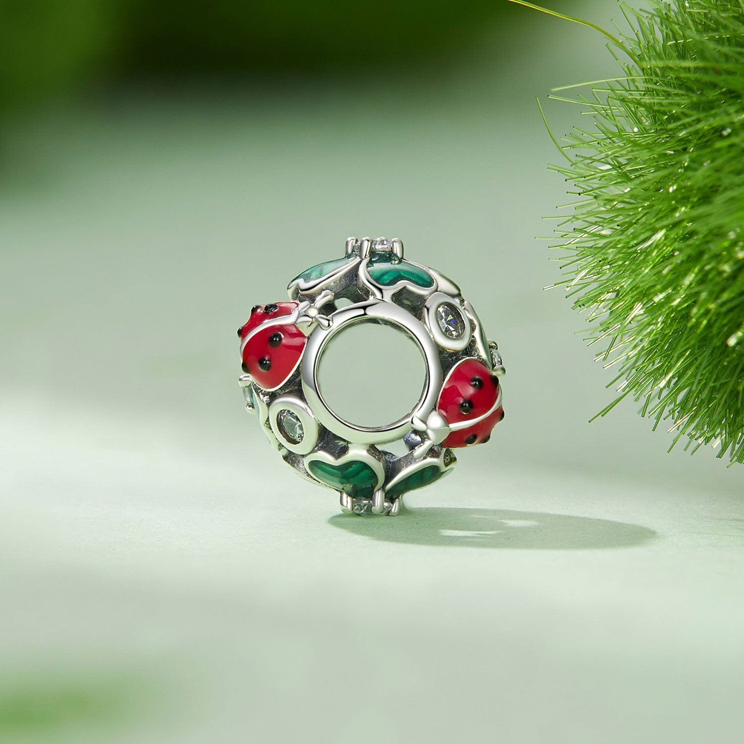 jewelaus CHARMS Clover Ladybug Charm