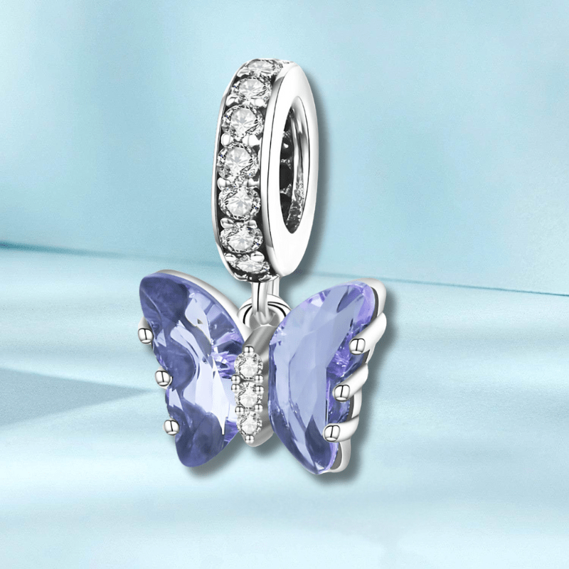 jewelaus CHARMS Crystal Butterfly Charm