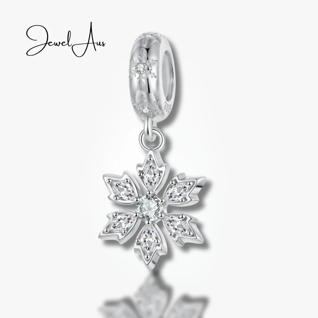 jewelaus CHARMS Crystal Snowflake Charm