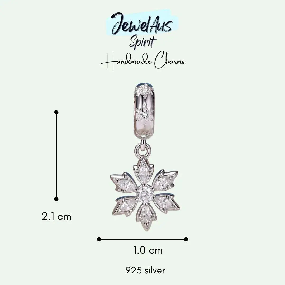 jewelaus CHARMS Crystal Snowflake Charm