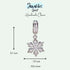 jewelaus CHARMS Crystal Snowflake Charm