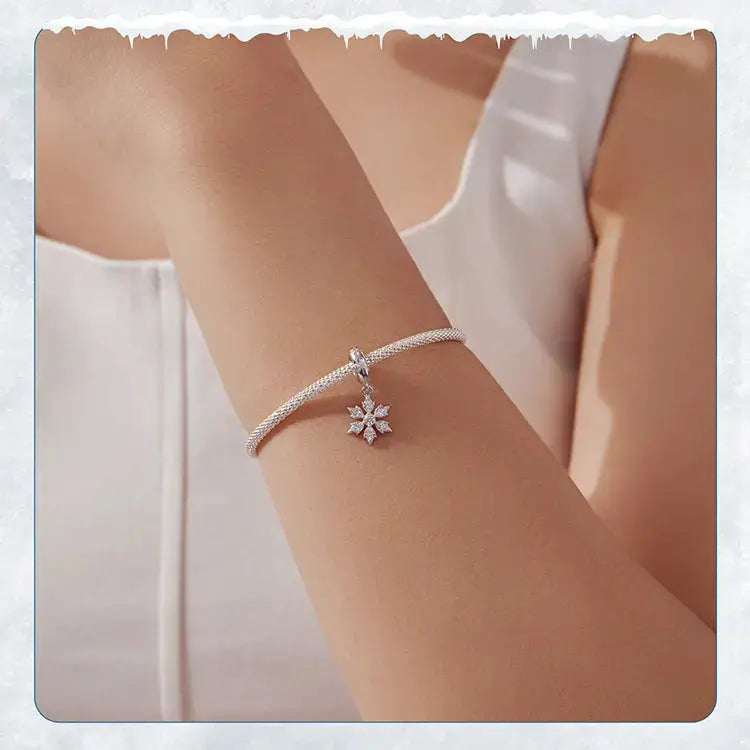 jewelaus CHARMS Crystal Snowflake Charm