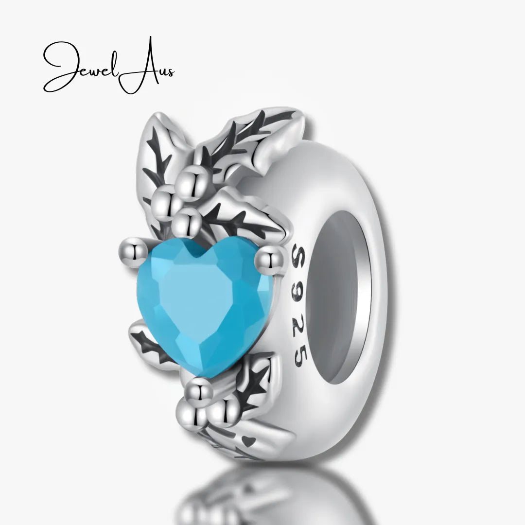 jewelaus CHARMS December Birthstone Flower Stopper Charm