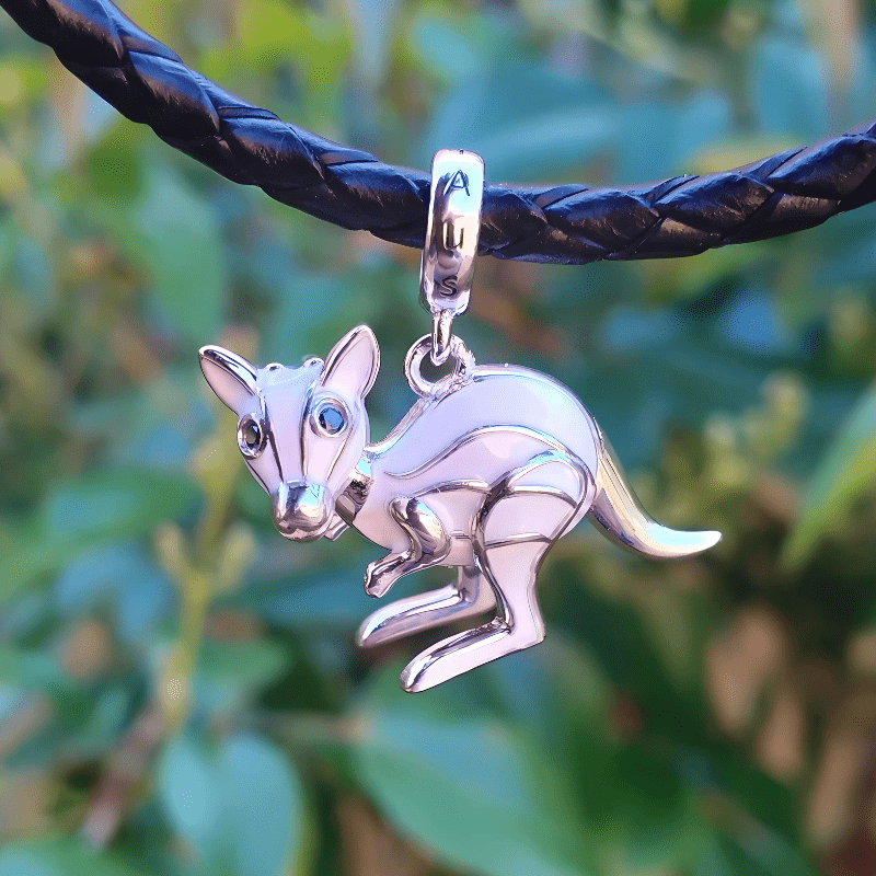 jewelaus CHARMS Exclusive to Jewelaus Outback Orange Aussie Kangaroo Charm