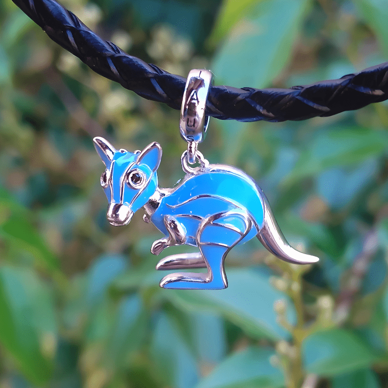 jewelaus CHARMS Exclusive to Jewelaus Outback Orange Aussie Kangaroo Charm