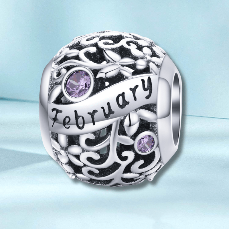 jewelaus CHARMS February Birthstone Charm