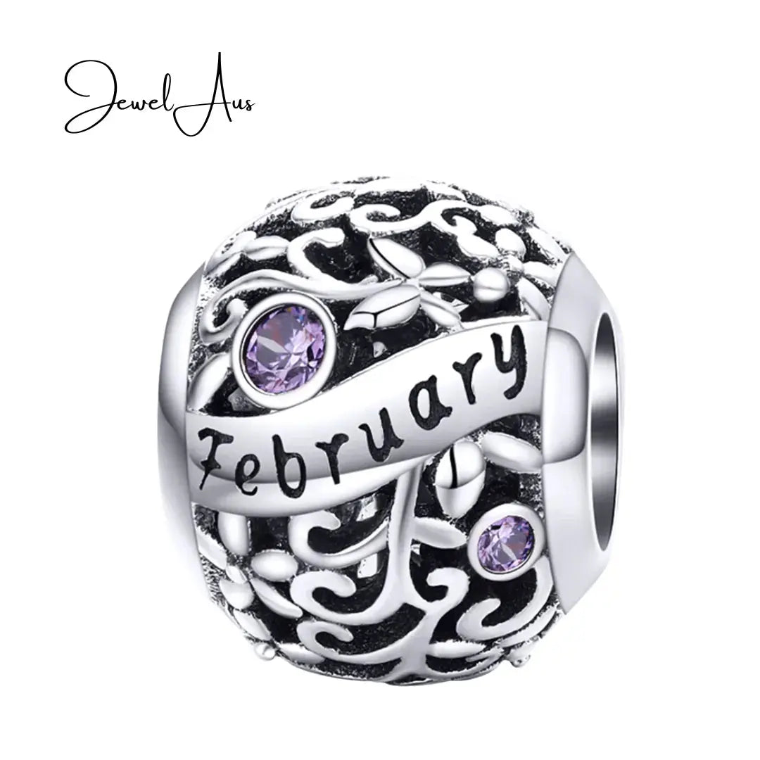 jewelaus CHARMS February Birthstone Charm