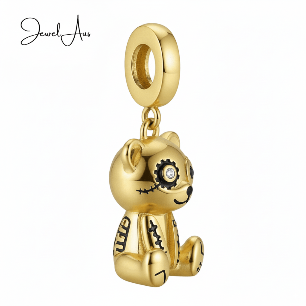 jewelaus CHARMS Golden Patchwork Bear
