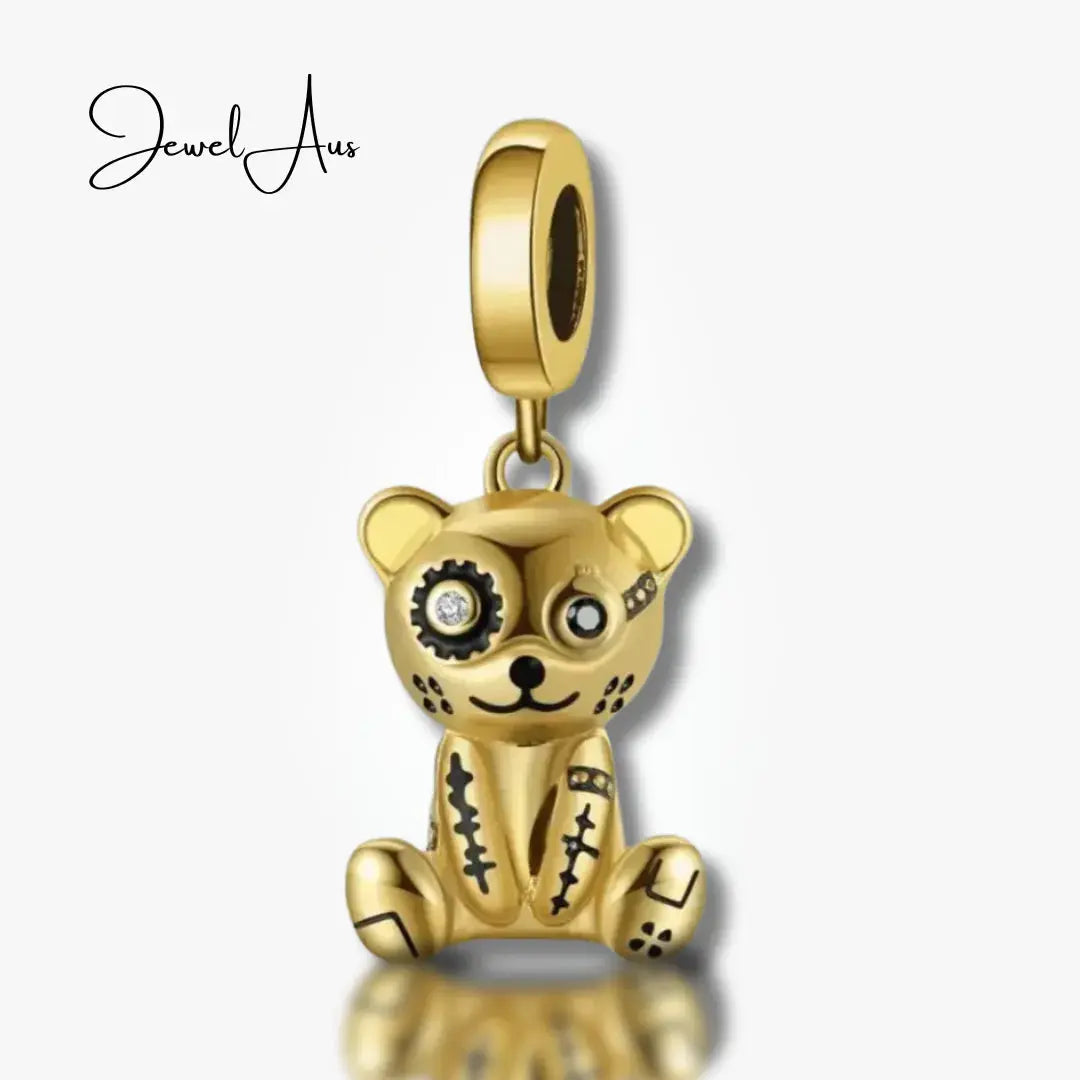 jewelaus CHARMS Golden Patchwork Bear