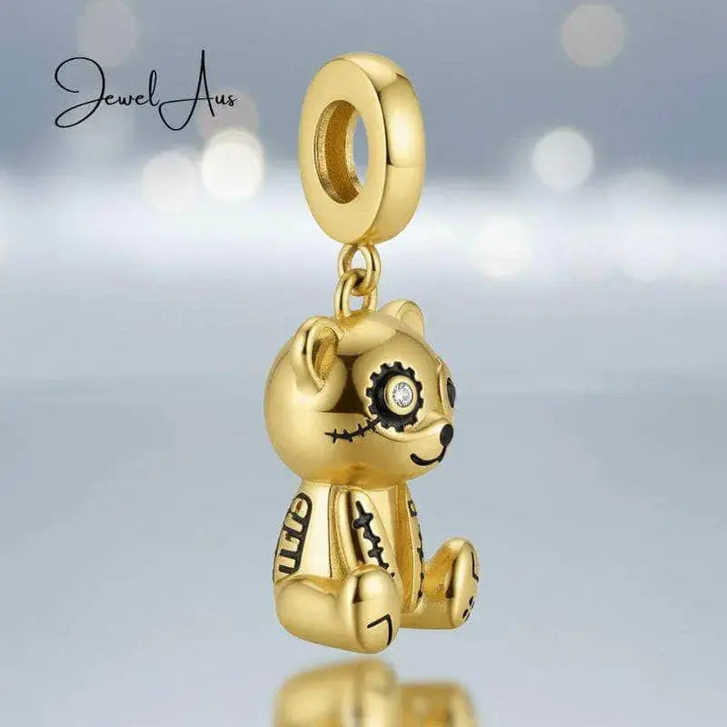 jewelaus CHARMS Golden Patchwork Bear