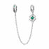 jewelaus CHARMS Green Flowers Safety Chain