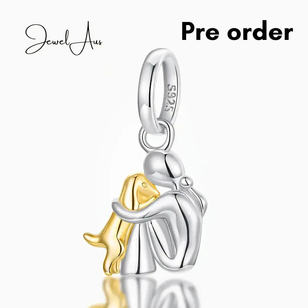 jewelaus CHARMS Hugging Dog Charm