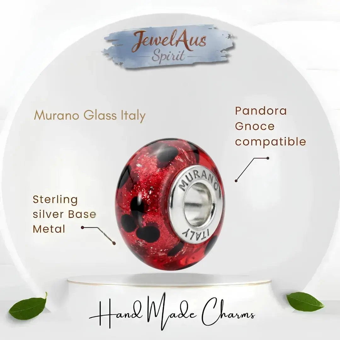 jewelaus CHARMS Italian Deep Murano Glass Charm