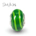 jewelaus CHARMS Italian Green Lollipop Murano Glass Charm