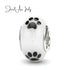 jewelaus CHARMS Italian Puppy Paw Murano Glass Charm