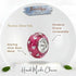 jewelaus CHARMS Italian Silver Heart Murano Glass Charm