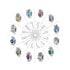 jewelaus CHARMS January Birthstone Flower Stopper Charm