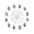jewelaus CHARMS January Birthstone Flower Stopper Charm