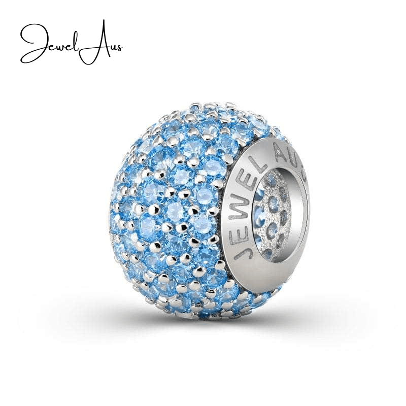 jewelaus CHARMS JewelAus Light Blue Pave Charm