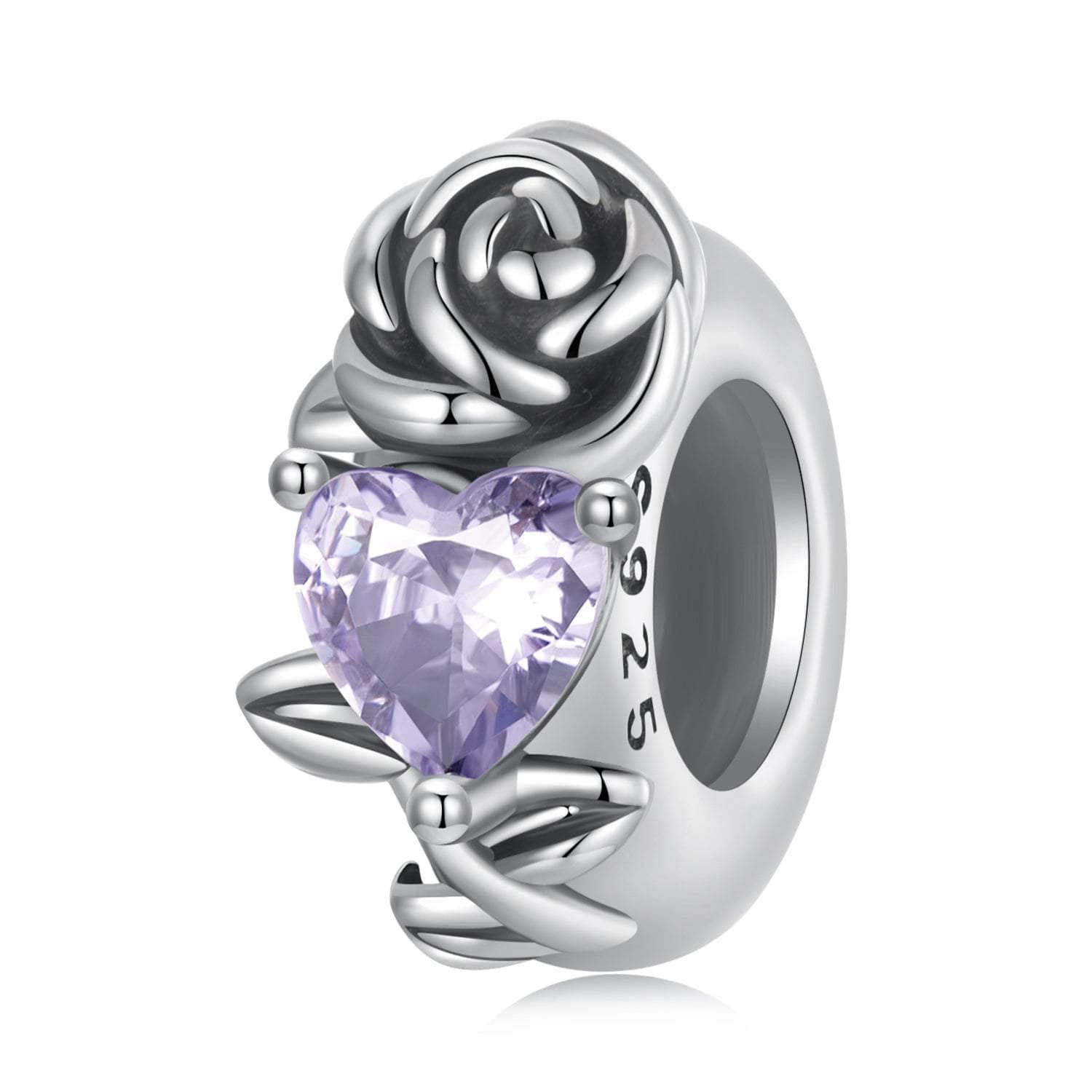 jewelaus CHARMS June Birthstone Flower Stopper Charm