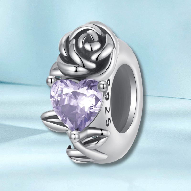 jewelaus CHARMS June Birthstone Flower Stopper Charm