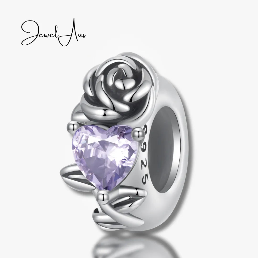 jewelaus CHARMS June Birthstone Flower Stopper Charm
