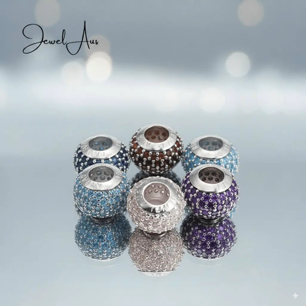 jewelaus CHARMS Light Blue Pave Charm