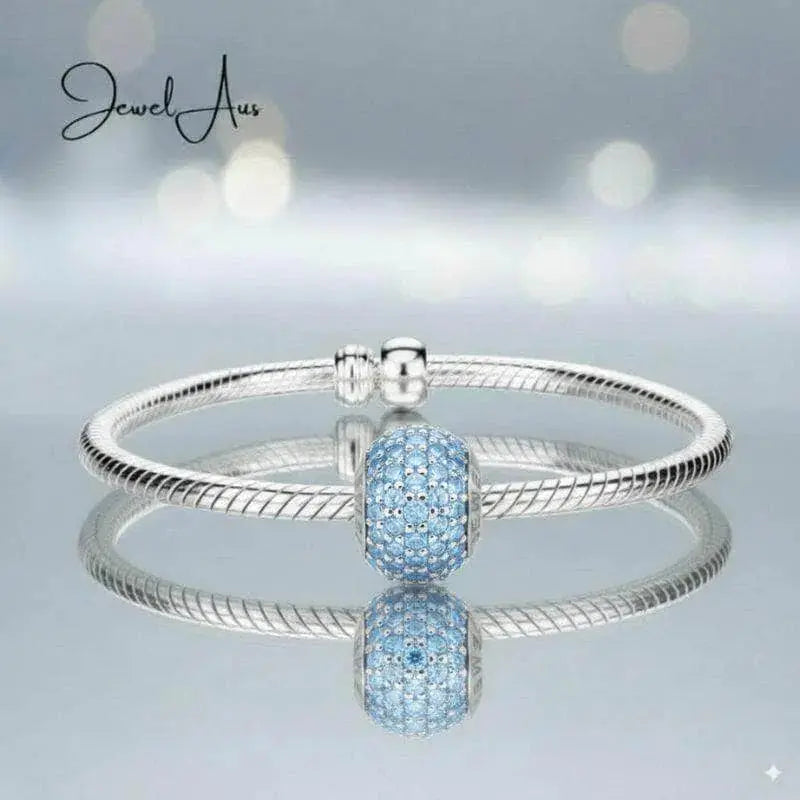 jewelaus CHARMS Light Blue Pave Charm