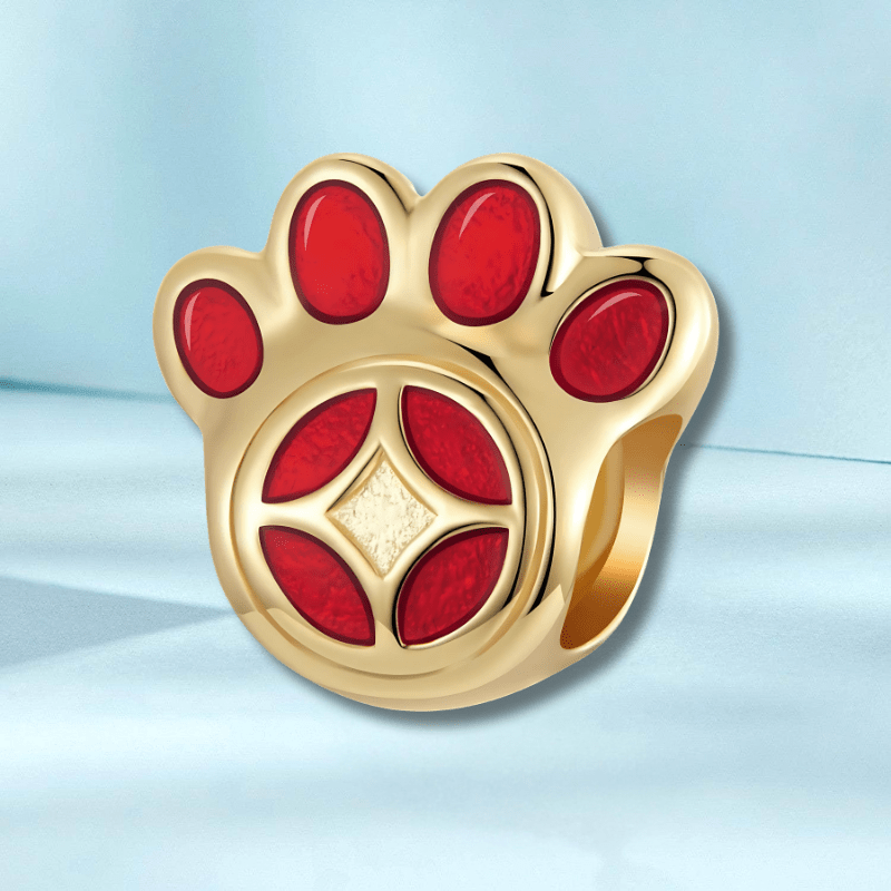 jewelaus CHARMS Lucky Paw Print Charm