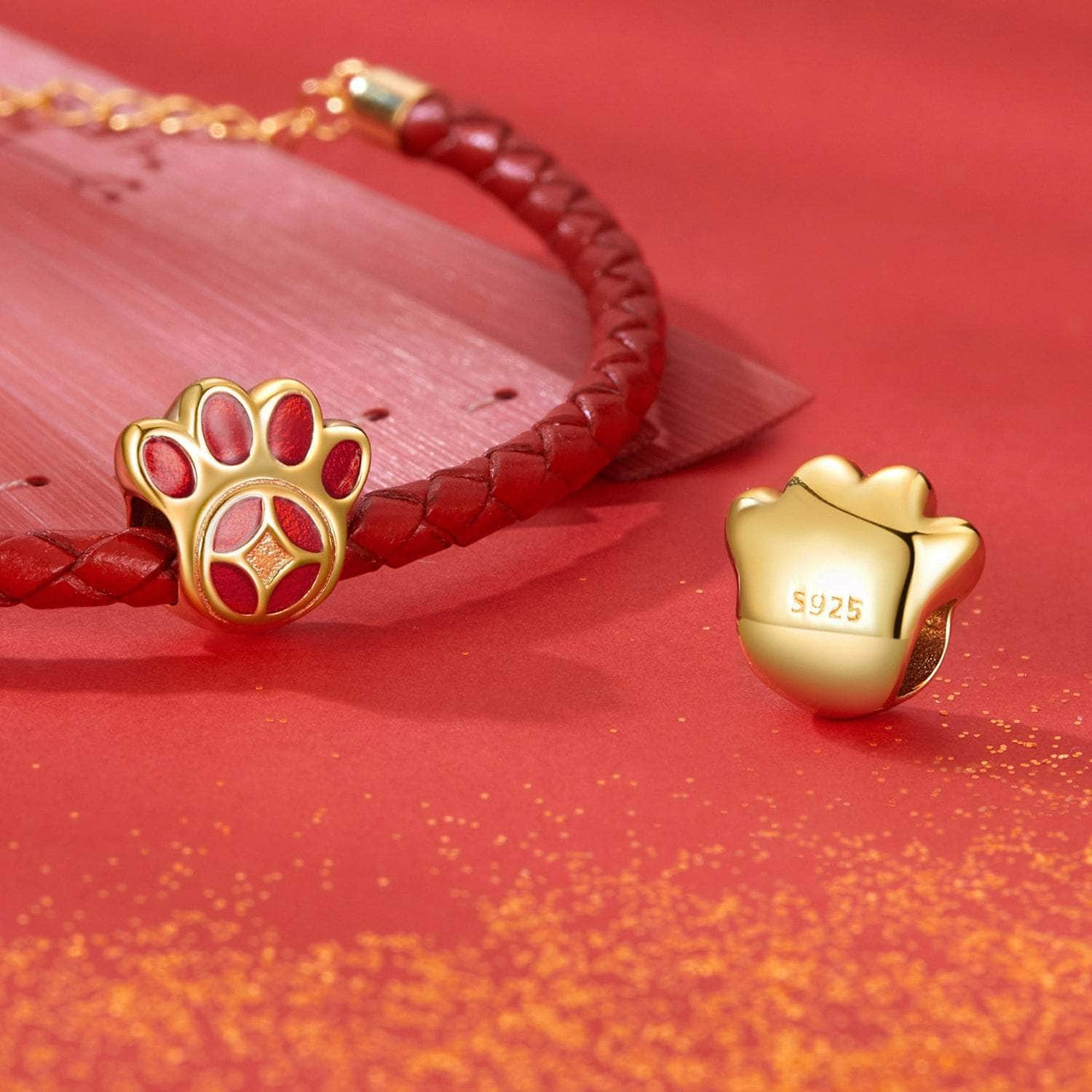 jewelaus CHARMS Lucky Paw Print Charm