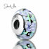 jewelaus CHARMS Murano Dark Blue Flower Glass Charm