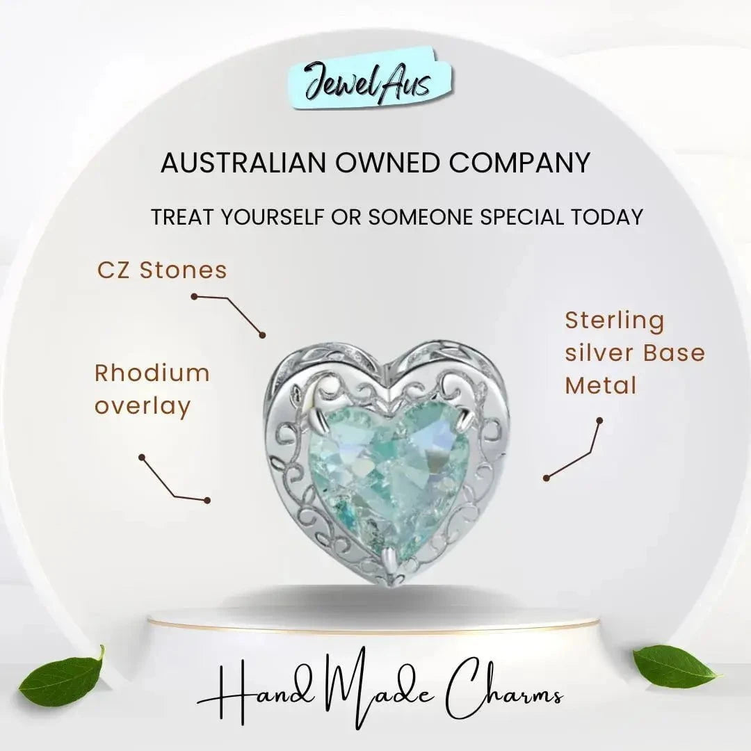 jewelaus CHARMS Oasis Heart Charm