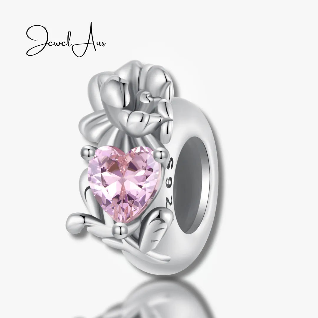 jewelaus CHARMS October Birthstone Flower Stopper Charm