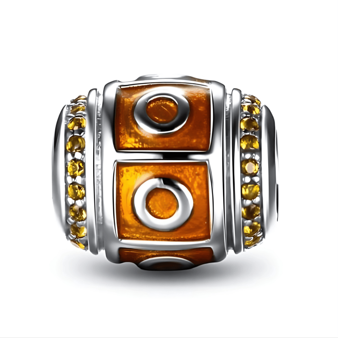 jewelaus CHARMS Orange Tribal Charm